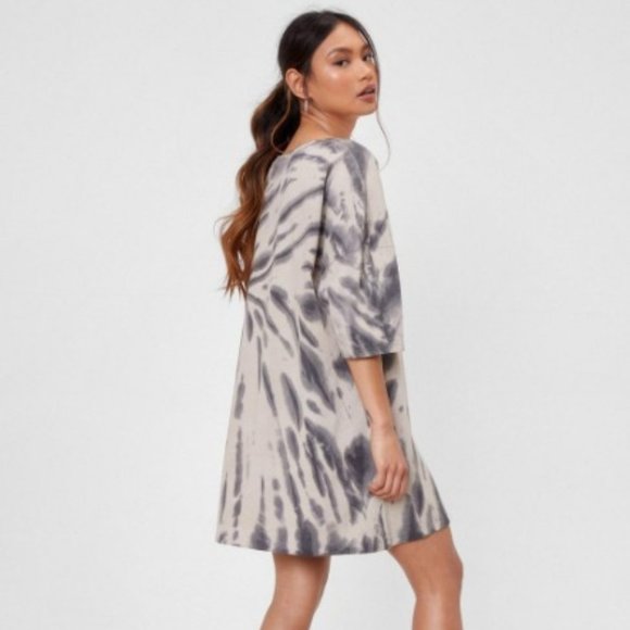 Nasty Gal Dresses & Skirts - Petite Tie Dye Mini T-Shirt Dress